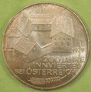 Austria 100 szylingów - 200-lecie Innviertelu