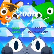 ROBLOX Gemy Diamenty 200B Pet Simulator X PSX GEMS