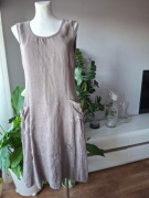 Lniana letnia sukienka roz. 38/40