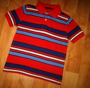 Tommy Hilfiger Koszulka Polo PASKI Roz M ( 10 LAT )
