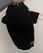 Czarny sweter dla psa M