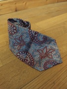 Krawat Vintage Wzory Niebieski Czerwień Ketch