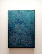 Obraz 35x25 cm. Malowany akrylem/ technika własna 