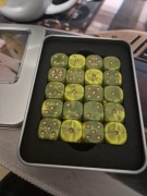 Death Guards wersja perłowa kostek do gry warhammer nieoficjalne