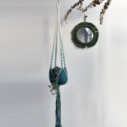 Kwietnik makrama morski ze sznurka 100%Rękodzieło