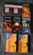Nowe kasety VHS Kodak,Fuji,Sony,TDK,Raks,GT