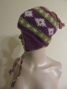 RUBY AND RUDY made in Nepal czapka we wzory 100% wełna_ one size