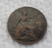 Brytania Edward VII Sachsen-Coburg & Gotha Farthing 1/4 pensa 1902 KM# 792