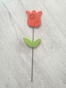 Tulipan filc dekoracja kwiat stroik nowy 40 cm