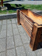 Drewniana doniczka na nóżkach 60cm całoroczna 