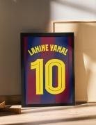 Plakat w ramce FC Barcelona Lamine Yamal