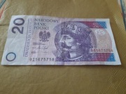 Kolekcjonerskie 20 zł efekt lustrzany BK2942492