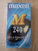MAXELL Mega Power Tape E-240 nowa kaseta VHS