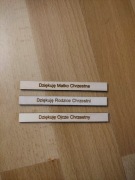 Deseczka napis Dziękuję Matko Chrzestna Ojcze