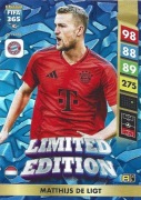PANINI FIFA 365 2025 LIMITED EDITION MATTHIJS DE LIGT BAYERN MONACHIUM