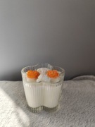 Świeczka kwiat, róża sojowa zapachowa 