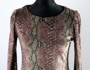 Wężowa aksamitna sukienka, r. M 38