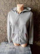 szara bluza z kapturem