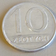 1986 rok - moneta o nominale 10 zł 