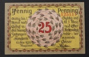 Notgeld Niemcy miasto Tondern (prowincja Schleswig-Holstein) 25 Pf. 1920