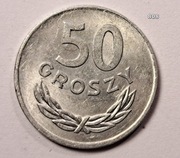 50 groszy z 1965 i 1973 rok aluminium ładne monety nr. 801,808