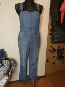 Damskie ogrodniczki długie z przetarciami