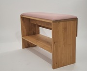 Drewniana ławka na buty do przedpokoju 90cm