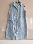 Sukienka w kolorze niebieskim ala jeans  42