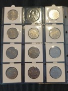 Monety 50,100,500 złotych zestaw 1983-1989 11 sztuk