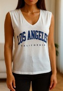 Bezrękawnik biały los Angeles 