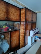 Meblościanka, stół, półka pod telewizor i kanapa