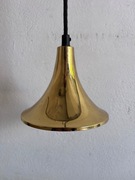 Duńska lampa złota mała  retro prl space Age