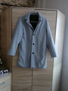 Szary dłuższy płaszczyk 