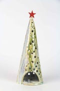 Ceramiczna choinka ręcznie robiona– Ażurowy lampion ceramiczny 33cm