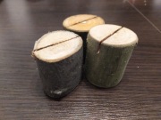 Winietki drewienka podstawki boho 5 sztuk