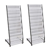 Stojak Organizer 48x138 na broszury czasopisma do biura wystawy 2szt