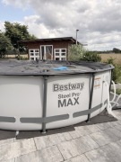 Basen ogrodowy Steel Pro Max okrągły - śr. 457 cm, wys. 107 cm