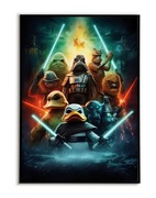 PLAKAT A3 Duck Wars – Star Wars kosmiczna Bitwa - trzeci plakat GRATIS