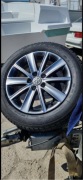 Oryginalne felgi VW Polo 15” Borbet + opony zimowe 185/60 R15 – komplet