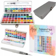 Farby akwarelowe Creative Artist - 70 kolorów ( 20 metalicznych)