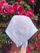 Wiązana chusta z daszkiem muślinowa czapka dzieci