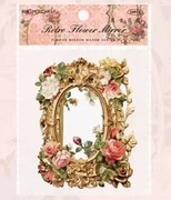 Kwiatowe Ramki papierowe wytłaczane scrapbooking zestaw 10 szt.