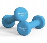 PROIRON Hantle Neoprenowe 1 kg Niebieskie 2 szt