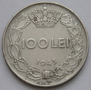 Rumunia 100 lei 1943 - król Michał
