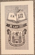 Ex-libris Ekslibris Biblioteka publiczna Szczecin Dąbie