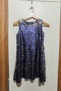 Piękna cekinowa sukienka H&M, rozm. 140