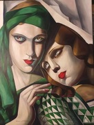 Kopia obrazu Tamary Łempickiej – "Zielony turban"  