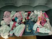 Mega paka ubranek dziewczynka roz 62 jesień zima 