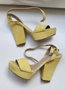 ZARA buciki limonkowe roz 41