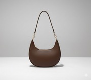 Torebka Brązowa Półksiężyc Rogal Mała Bagietka Eko Skóra Na Ramię Nowa